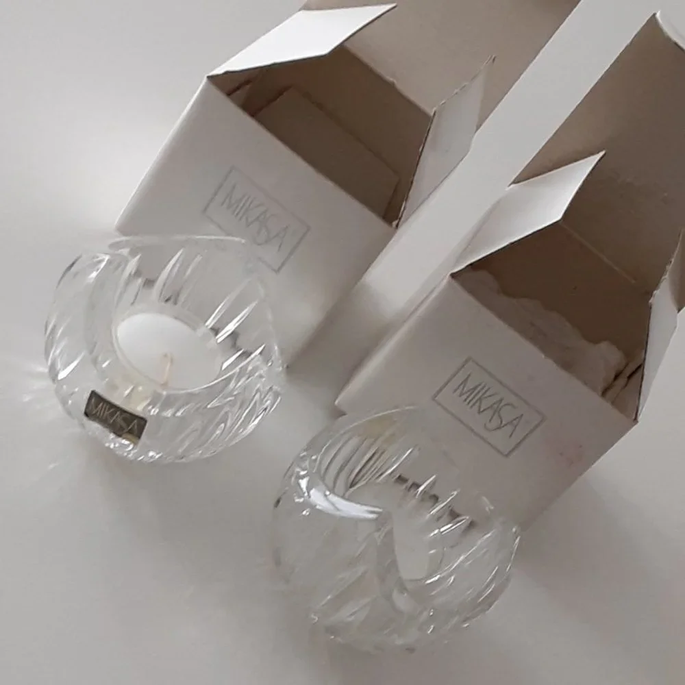 Mikasa Candle Holder set of 2 - New in box (NWOT) - Germany - 3